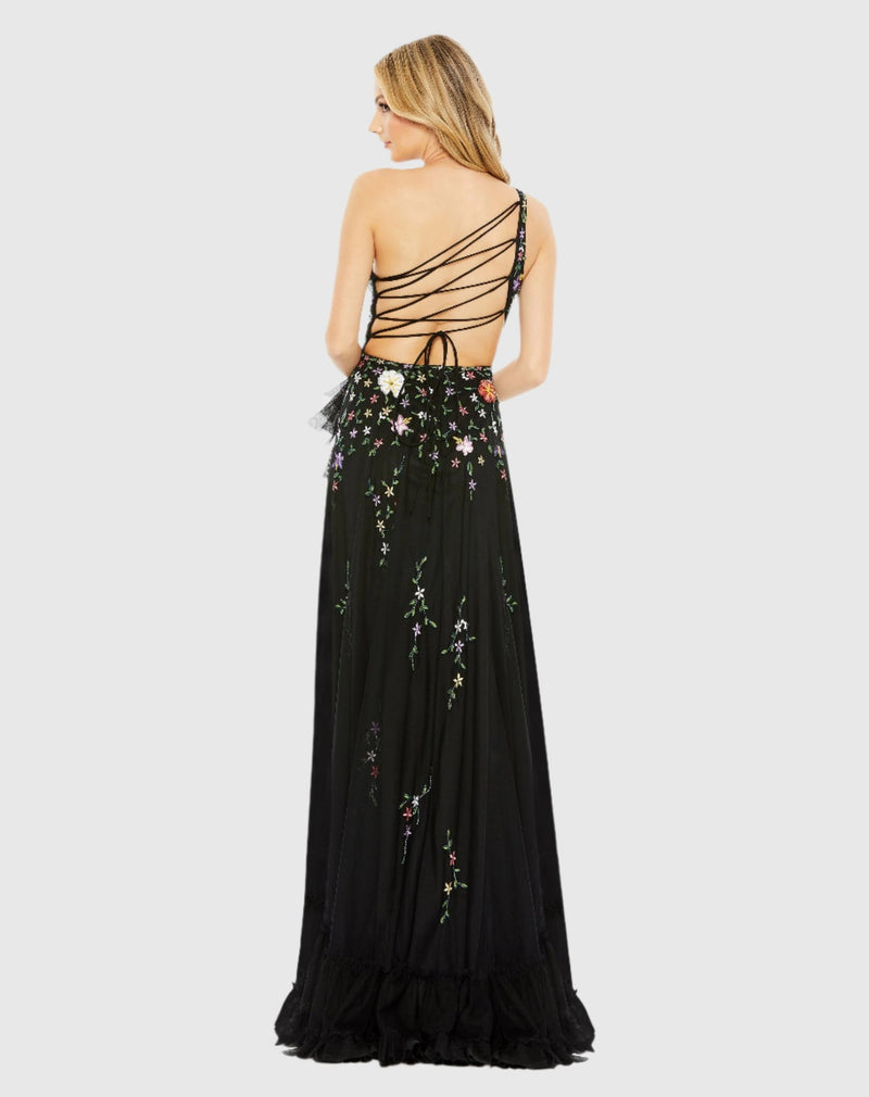 Mac Duggal #9164 Embellished One Shoulder Asymmetrical Hem - Blush Multi | 10% Off Your First Order | Shaide - Shop Women's Evening Dresses Online Shaide Boutique Mac Duggal #9164 Embellished One Shoulder Asymmetrical Hem - Blush Multi | 10% Off Your First Order | Shaide - Shop Women's Evening Dresses Online Shaide Boutique