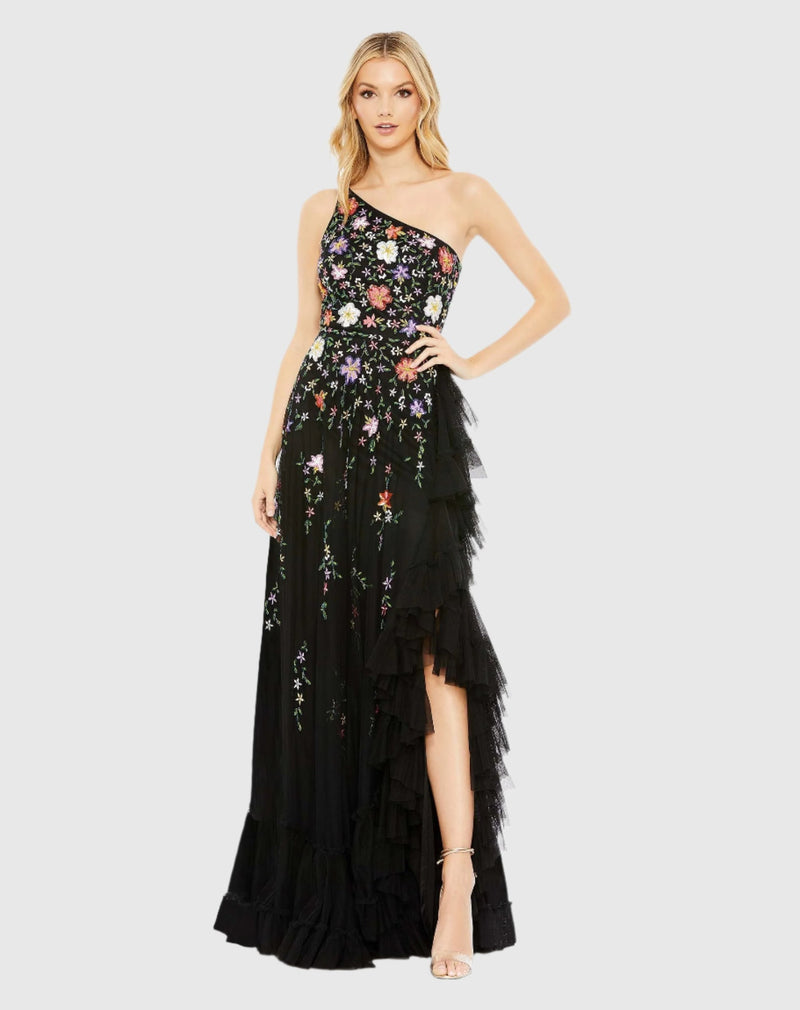 Mac Duggal #9164 Embellished One Shoulder Asymmetrical Hem - Black | 10% Off Your First Order | Shaide - Shop Women's Evening Dresses Online Shaide Boutique Mac Duggal #9164 Embellished One Shoulder Asymmetrical Hem - Black | 10% Off Your First Order | Shaide - Shop Women's Evening Dresses Online Shaide Boutique