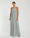 Mac Duggal, One Shoulder Embellished Trapeze A Line Gown #9224 Sage Green