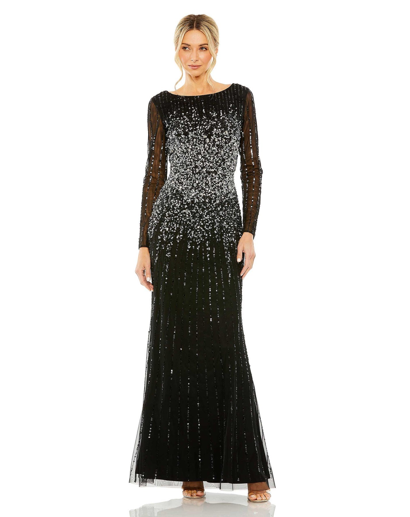 Embellished a line dress sales