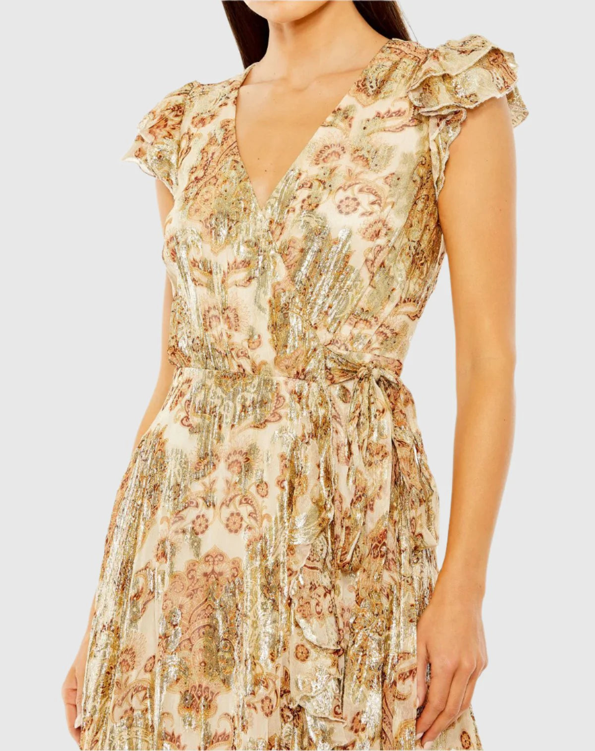 Floral Midi Dress - Cream