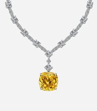 Red Carpet, Lady Gaga Yellow Diamond Necklace