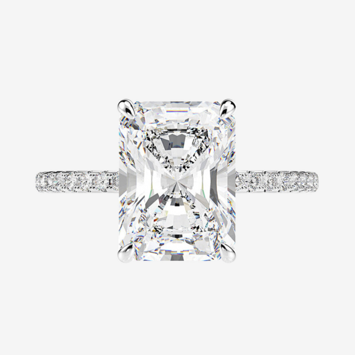 Nicola Peltz Engagement Ring, Emerald Cut