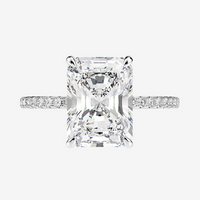 Nicola Peltz Engagement Ring, Emerald Cut
