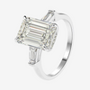 Emerald Cut Engagement Ring, 5 Carats