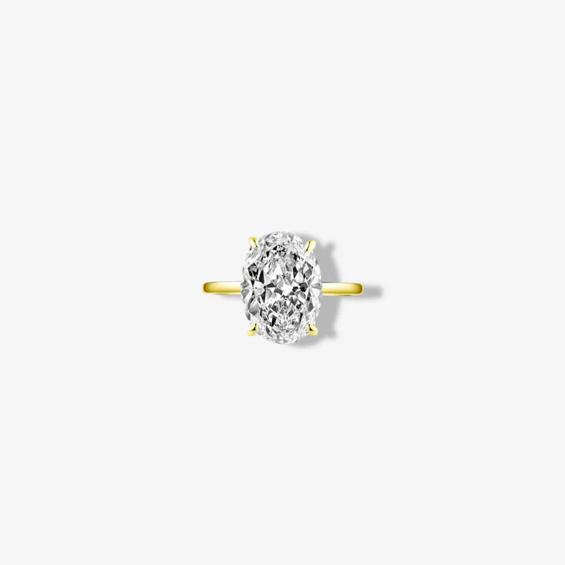 Hailey Bieber Engagement Ring - Gold