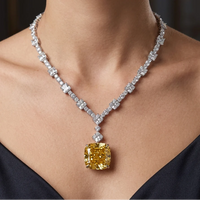 Red Carpet, Lady Gaga Yellow Diamond Necklace, Met Gala 