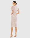 Embellished Cocktail Dress - Rose Pink
