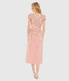 Pink Embellished  Midi Dress - Dusty Rose