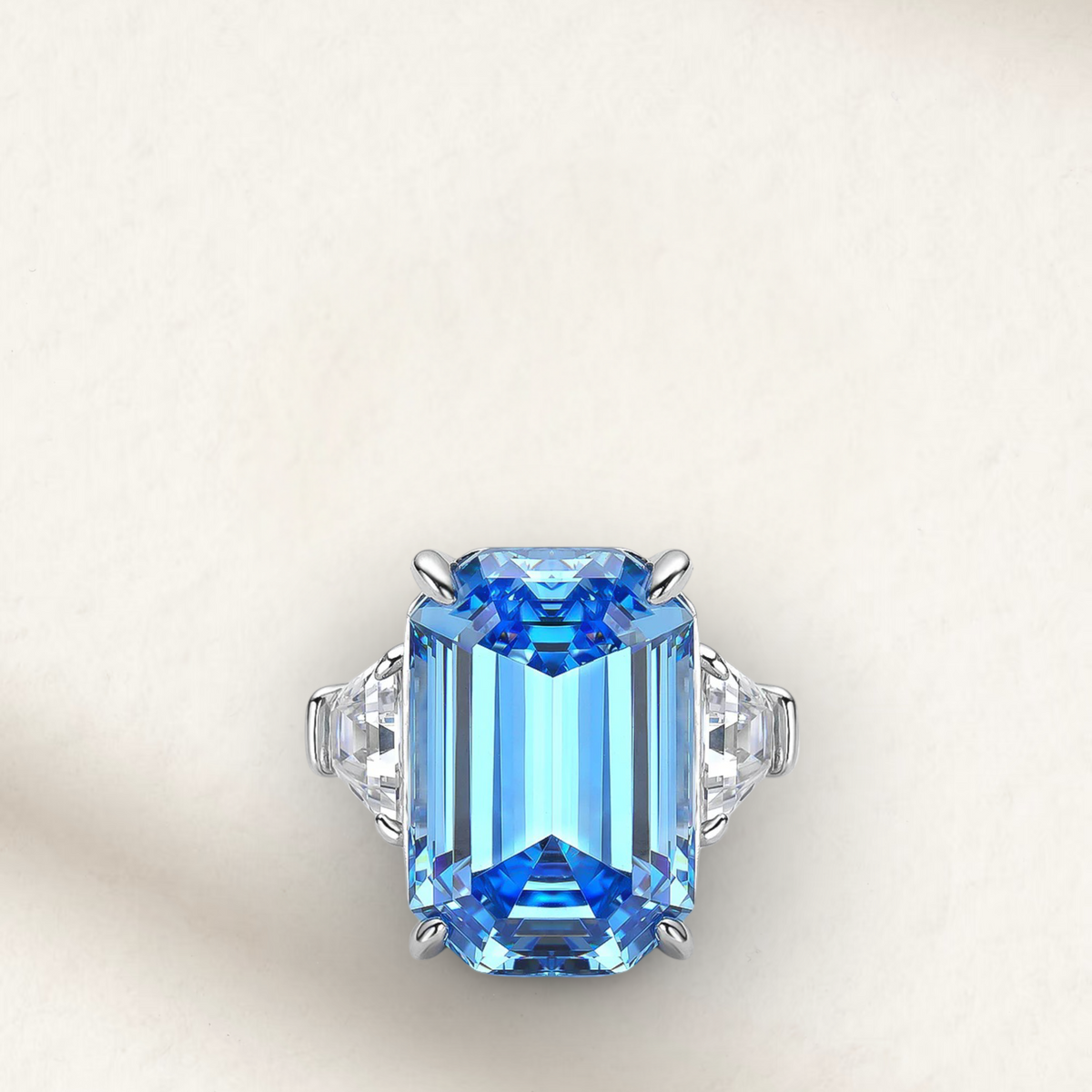 princess dianas aquamarine ring, the freedom ring set in sterling silver