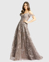 Mac Duggal Purple Embellished Cold Shoulder Sweetheart A Line Gown #20287 Vintage Lilac 