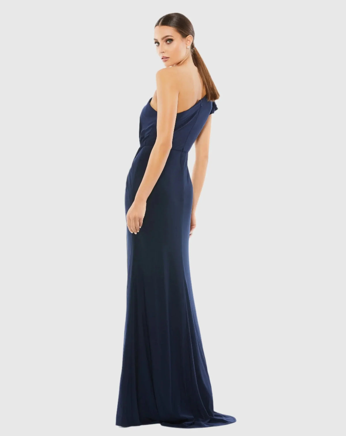 One Shoulder Gown - Red
