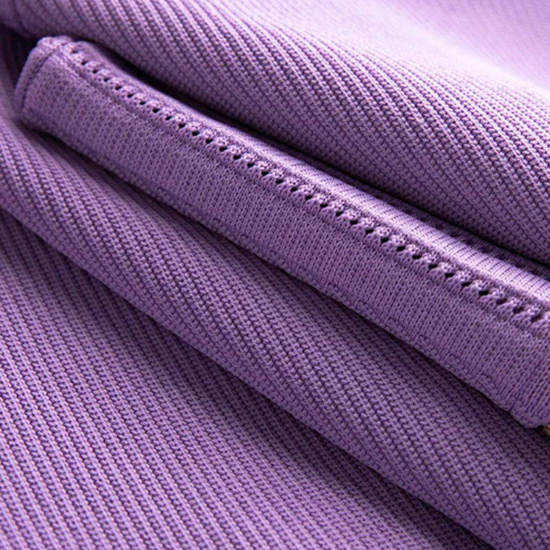Short sleeve mini dress button detail mini dress - Purple