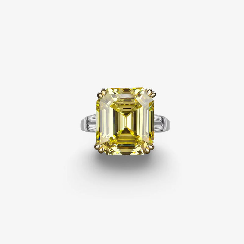 9.52 Carat, Fancy Yellow, Cocktail Ring