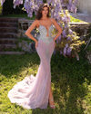 Chic & Holland Prom & Debs Dresses Deep Plunge Bustier Gown - Lilac - #AR330457B