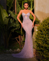 Chic & Holland Prom & Debs Dresses Plunge Bust Mermaid Gown - Pastel Lilac - Pastel Lilac AR330466