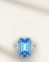 princess dianas aquamarine ring, the freedom ring set in sterling silver