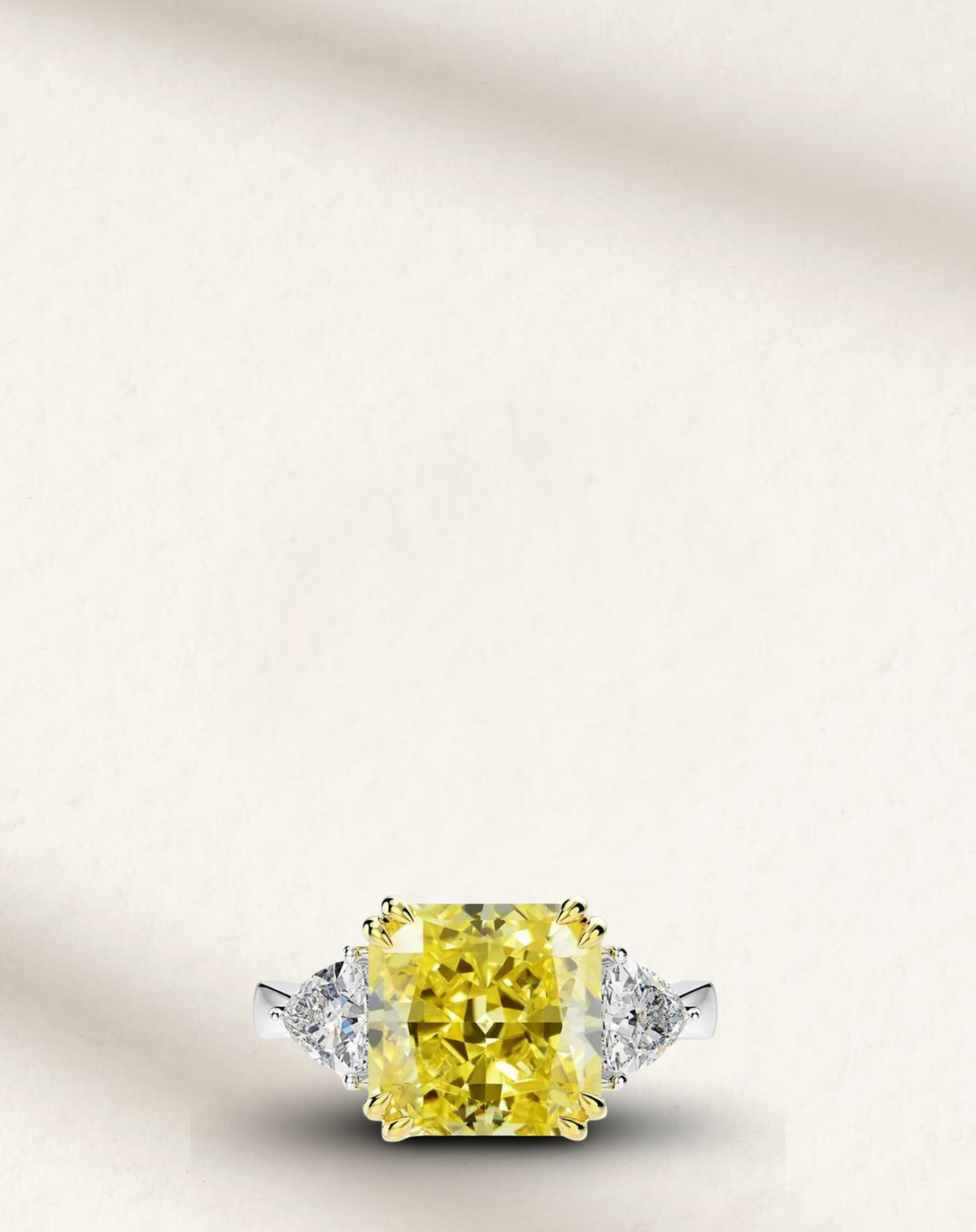 Margot Robbie wolf of wall street fancy yellow 9 carat engagement ring
