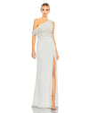 Mac Duggal Style #11264 Embellished drop shoulder column gown - Ivory
